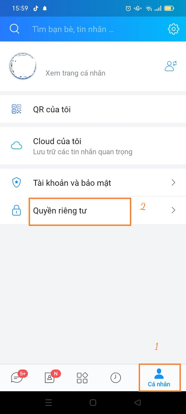 Tắt vừa truy cập mới trên Zalo Iphone