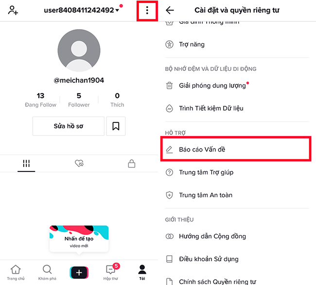 Cách bật likestream trên tiktok