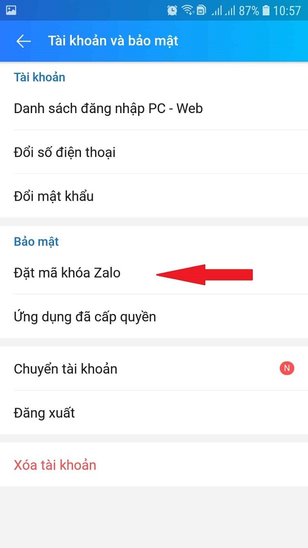 bảo mật zalo 2 lớp