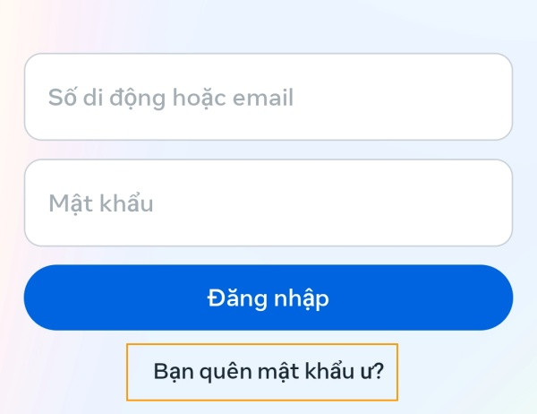 cách lấy lại mật khẩu facebook bằng messenger