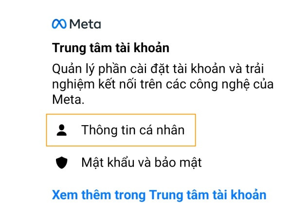 Nhấn "Thêm thông tin liên hệ mới"