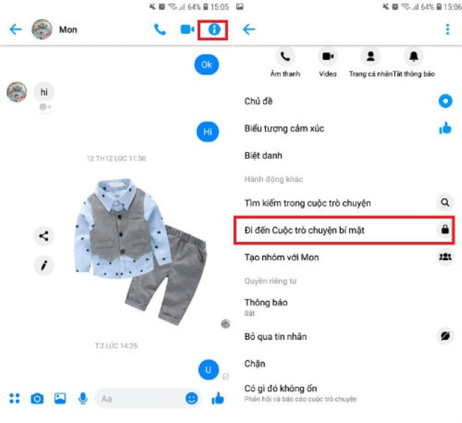 Cách tạo cuộc trò chuyện bí mật trên Messenger trên điện thoại nhanh chóng nhất